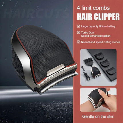 Professional Mens Hair Clippers self cut Cordless Electric Hair Trimmer USB New