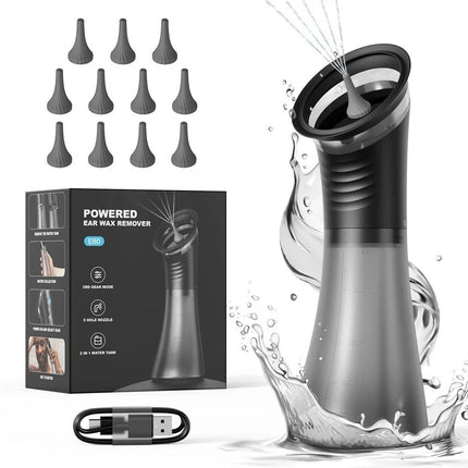 Ear Wax Removal - Electric Ear Irrigation Cleaning Kit - Water Powered Ear