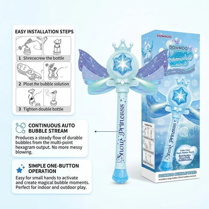 Fairy‑Style Butterfly Bubble Wand, Christmas Present Idea Bubble Blower