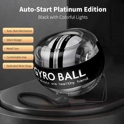 GYRO BALL Forearm Wrist Arm Exercise Gyroscopic Ball LED High Quality