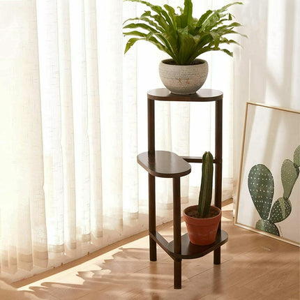 3 Tier High Low Plant Stand Flower Pot Holder Shelf for Garden Living Room Patio