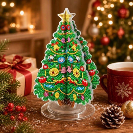 Christmas Tree Handmade Rhinestone Painting Kit 3D Diamond Painting Kit Home Decor