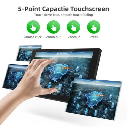 Mini 7inch Touch Screen Monitor Mini Second Computer HDMI Gaming Display Monitor