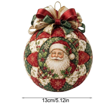 Christmas Classics Patchwork Ornament DIY Kit,Santa Claus  Patchwork Ornament Kit