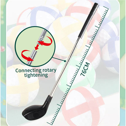 Golf Chipping Game Battle Golf with Golf Club & Hitting Mat Chip Sticky Kit Home