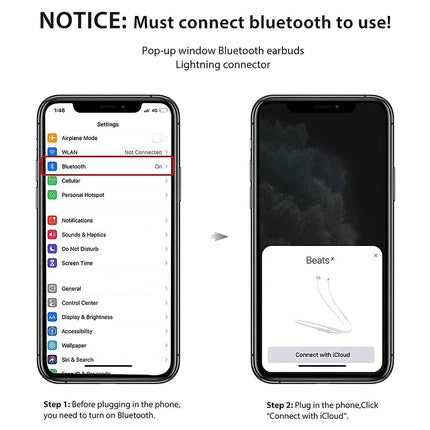 Earphones For iPhone 14 13 12 11 SE Xs Pro Plus Max Wired Earbuds Headphones