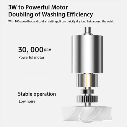 Rechargeable Wireless Portable Hair Dryer Fast Drying High Speed Blow Dryer
