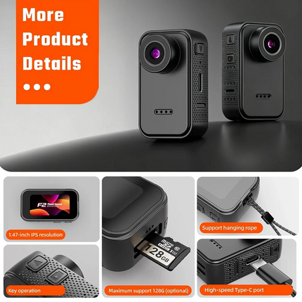 Portable Mini Thumb Action Camera 1080P Magnetic Sport Camera Camcorder Body Cam