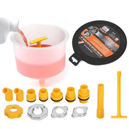 15X Car Radiator Coolant Funnel Vehicles Auto Antifreeze Bleeder Refill Tool Kit