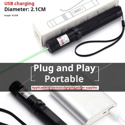 990Miles Rechargeable Green Laser Pointer Pen Astronomy Lazer Star Visible Beam