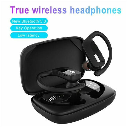 Sweatproof Wireless Bluetooth Earphones Headphones Sport Gym Earbuds with Mic
