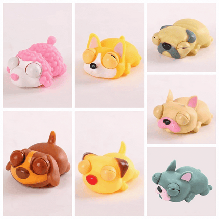 Sleeping Dogs Dogs Pinch Toys Telescopic Fidget Toy Doll