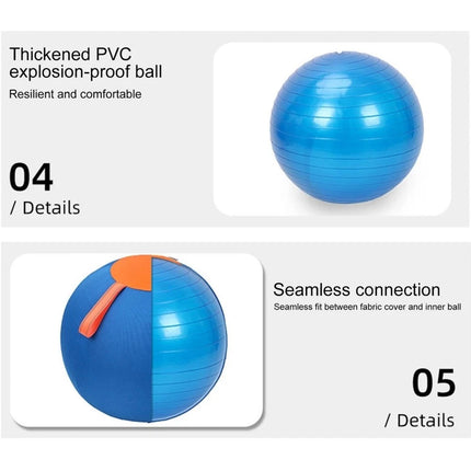 Inflatable Ball Interactive Dog Toy Pet Play Ball Dogs Herding Ball W/Air Pump