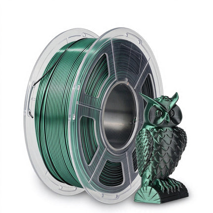 SILK PLA+ 3D Printer Filament 1.75mm 1.1KG, Dual-Color Tri-Colour Shiny for FDM