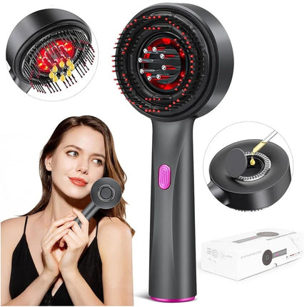 Electric Massage Comb Infrared Vibration Massager Hair Growth Oil Anti Hair Loss