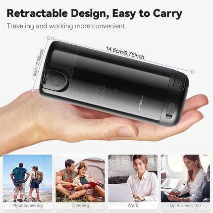 Portable Bidet for Travel with 5 Pressure Options Foldable Handheld Rechargeable
