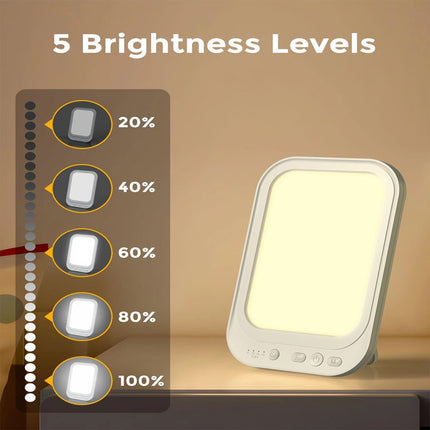 SAD Therapy Lamp Light UV Free 10000 Lux Sun Lamp Daylight Lamp W/ 3 Light Color
