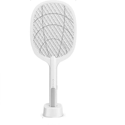 Electric USB Rechargable Racket Fly Swatter Mosquito Insect Killer UV Bug Zapper