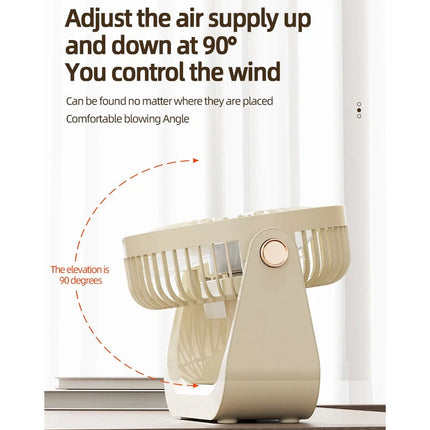 Portable Wireless Table Fan Mini Wireless Desk Fan Small Quiet Personal Cooler