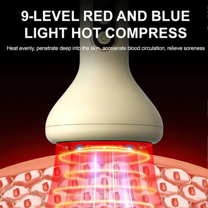 USB Rechargeable Handheld Abdominal Massager with Adjustable Guasha Cupping