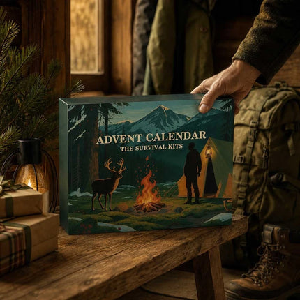 24 Day Survival Kit Advent Calendar Outdoor Camping Hiking Fishing Tool Gift Set