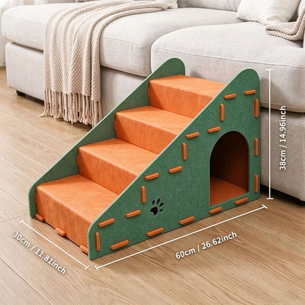 4 Step Ramp Stairs for Sofa & Chair NonSlip Sturdy Pet Steps Cats Dogs