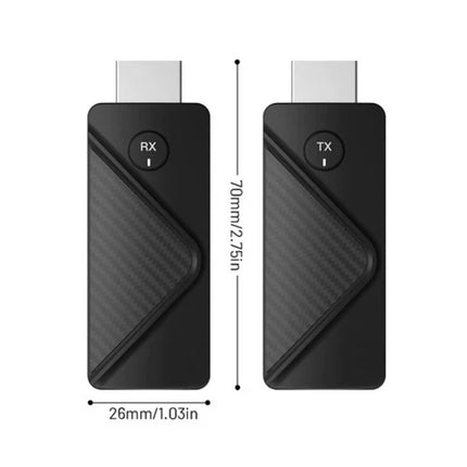 4K Wireless HDMI Extender Kit for PC TV Gaming Streaming 50M Range