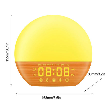 Sunrise Alarm Clock FM Radio White Noise Sleep Aid Night Lamp Bluetooth Speaker