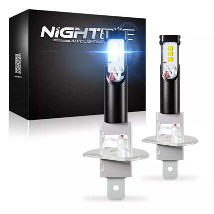 Car H1 LED Fog Light Globes 80W 6000K White Lamp Xenon White Bulbs DRL