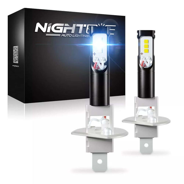 Car H1 LED Fog Light Globes 80W 6000K White Lamp Xenon White Bulbs DRL