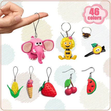 Polymer Clay Kit 46 Blocks Colors Oven Bake Clay Modeling DIY Boys And Girls TOYS Gifts AU