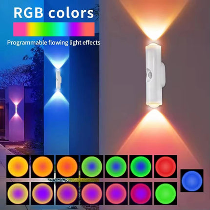4Pcs USB Rechargeable Motion Sensor LED Night Light Wall Indoor Wireless Lamp Up-Down