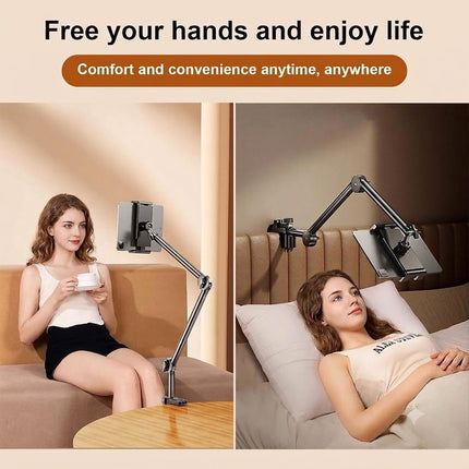 Long Arm Tablet Stand Lazy Bed Phone Holder Desk Mount For iPad iPhone Samsung