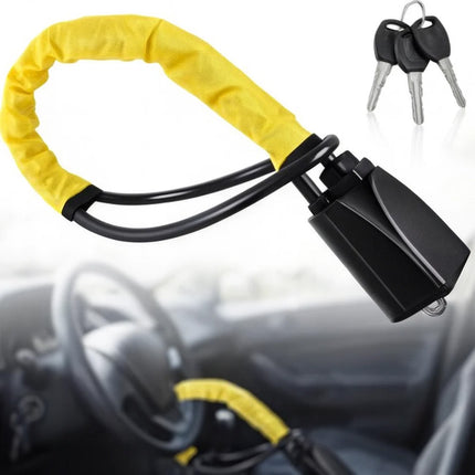 Car Steering Wheel Lock and buckle Anti-Theft Handbag Lock Device Adjustable