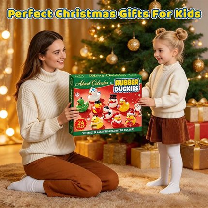 2026 Christmas Advent Calendar, 24 Days Rubber Duck  Countdown Set