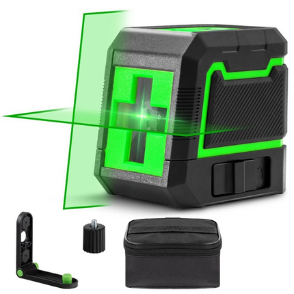 Green Beam Cross Line Laser Level Self Leveling Home DIY Level Water Resist IP54