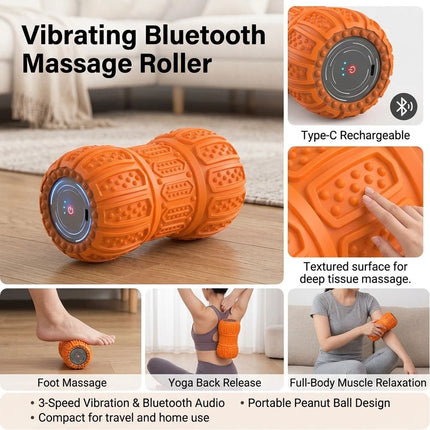 Silicone Vibrating Massage Roller For Muscle Recovery & Pain Relief- VIBIT Style