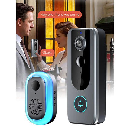 Wireless WiFi Doorbell Camera Audio Intercom Motion Detect Night Vision Doorbell