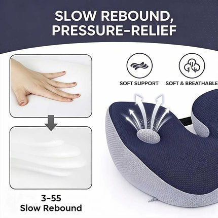 Memory Foam Seat Cushion Ergonomic For Office Chair Wheelchair Seat Pad Home