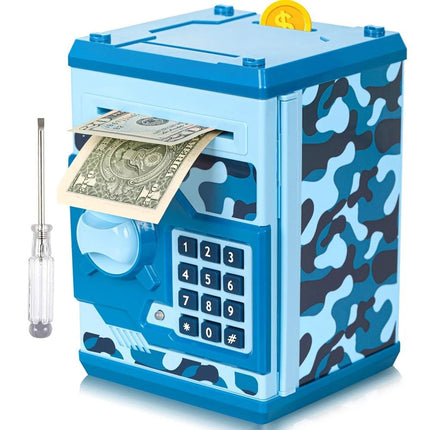 Digital Piggy Bank with Password Lock & Auto Bill Roller ATM Style  Gift HOT