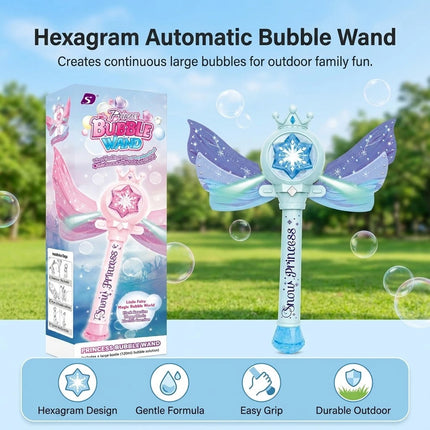 Fairy‑Style Butterfly Bubble Wand, Christmas Present Idea Bubble Blower