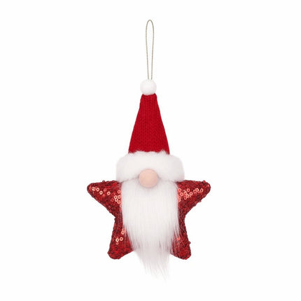 1Pcs DIY Sequin Star Christmas Pendant Xmas Tree Christmas Decor Window Decor