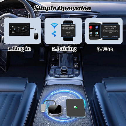 Wireless Carplay Adapter Car Dongle for Apple Android Auto Adapter Connect Box