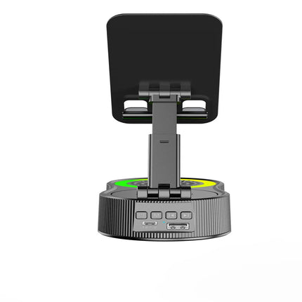 3-in-1 Phone Stand with Wireless Bluetooth Speaker & Charging Dock （Black）