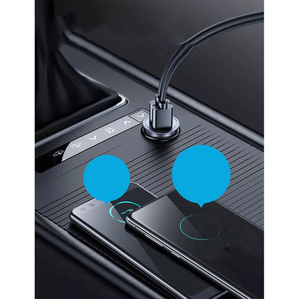 Car Charger USB C Fast Charging Car USB Adapter Travel Type C Dual Port Quick Car Charger + Cable for iphone