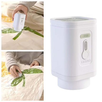 Portable Mini Electric Air Pump for Vacuum Space Saved Storage Bag Travel Home