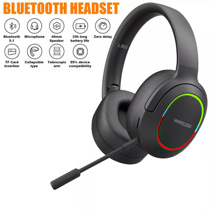 Wireless Gaming Headset Headphone with Microphone Volume for PS4 PS5 XBOX SWITCH