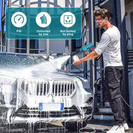 For Makita 18V Battery Cordless High Pressure Washer Jet Water Wash Cleaner Gun No Battery