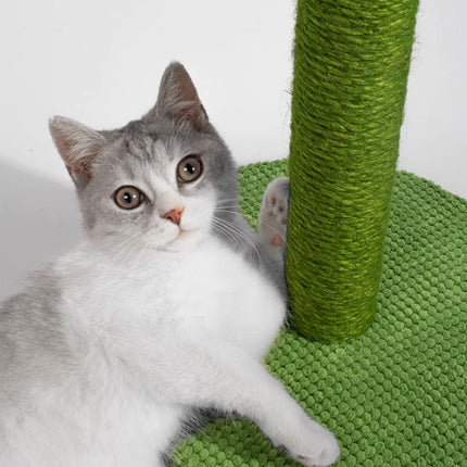 Cactus Cat Scratching Post Sisal Climbing Toy Pet Furniture Cat Scratcher Board