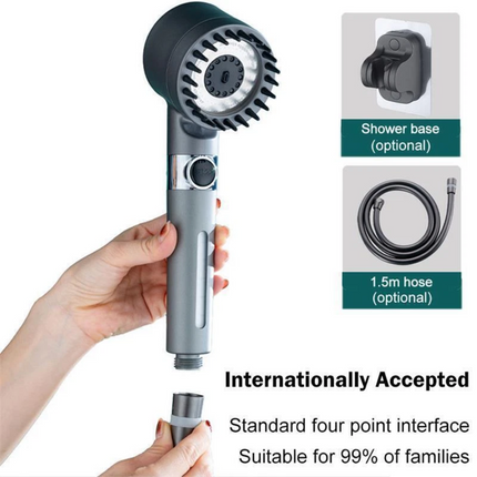 3 Modes Massage & Skin Beauty Multifunctional Shower Head Handheld Shower Head